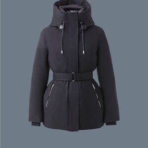 Mackage Jeni Parka with Removable Bib in Carbon Grey